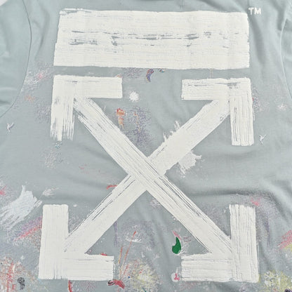 25ss Starry sky fireworks ink-splashed arrow print short sleeves