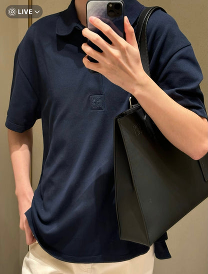 25ss Embroidered Logo Polo Short Sleeve