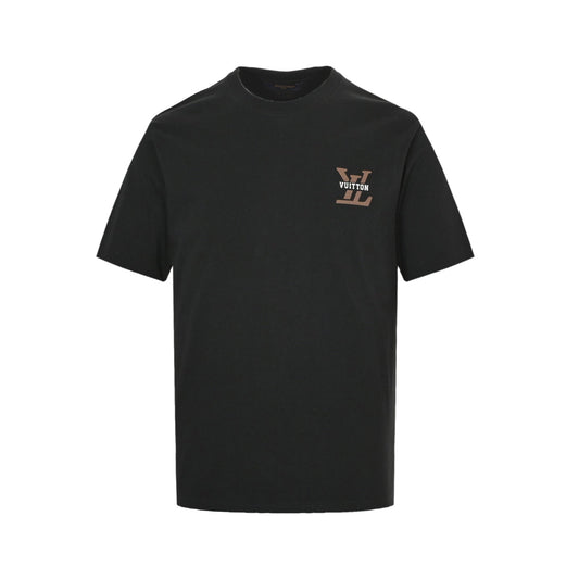 25ss front and back thick rubber printed logo short sleeves