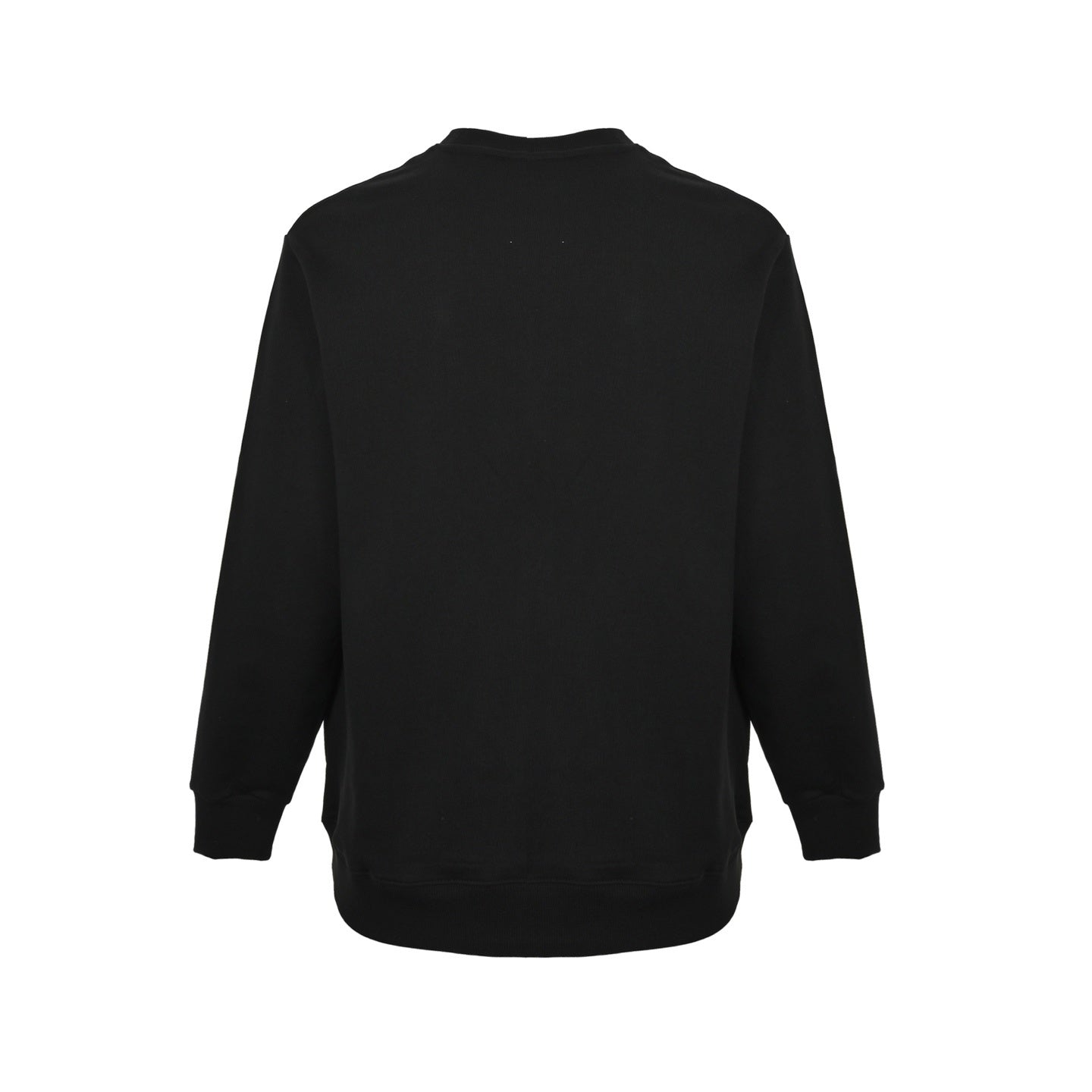 25Fw embroidered block letter round neck sweatshirt