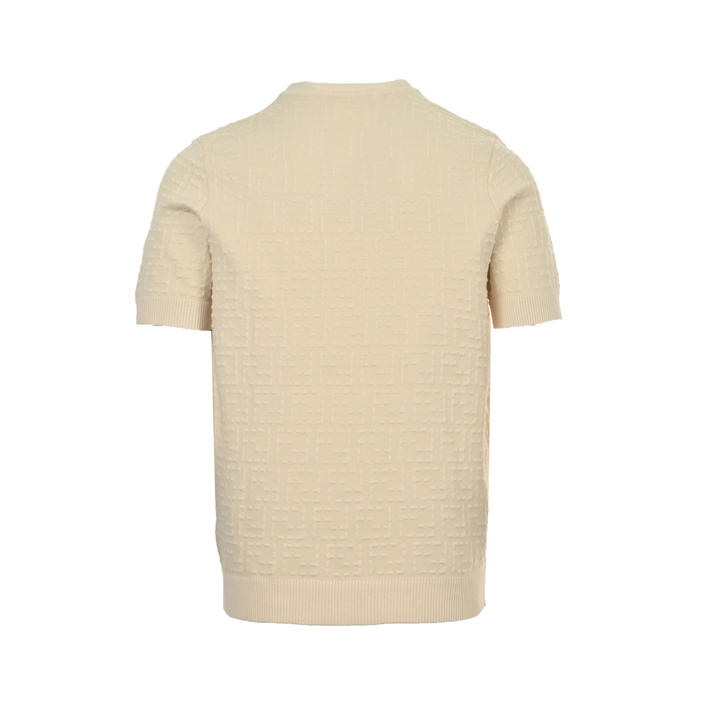25ss full width FF jacquard knitted short sleeved shirt