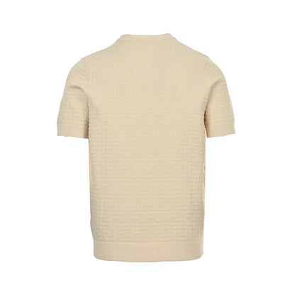 25ss full width FF jacquard knitted short sleeved shirt
