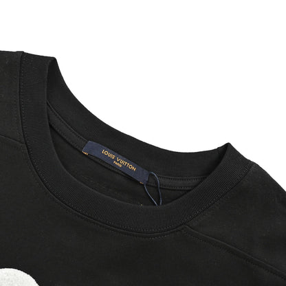 Towel embroidered letter short sleeves