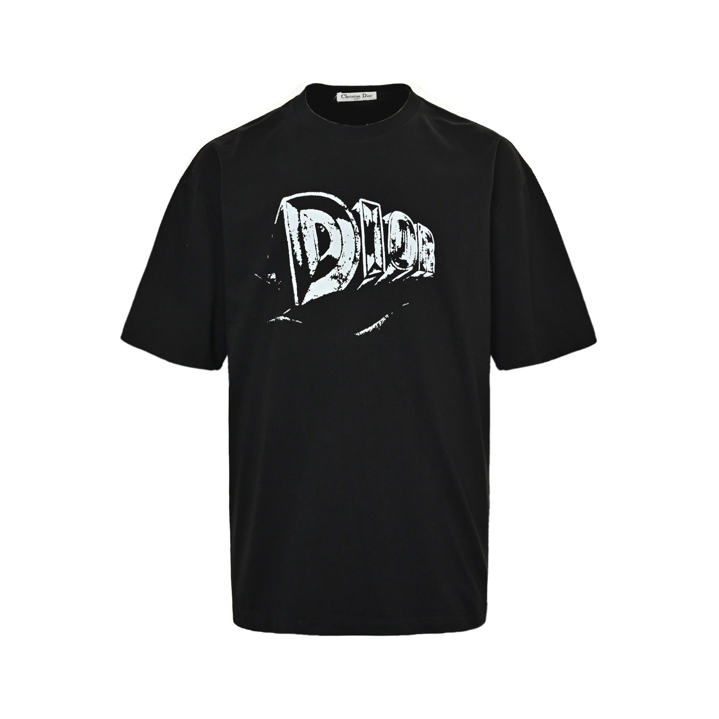 25ss Hand-painted letter print short sleeves