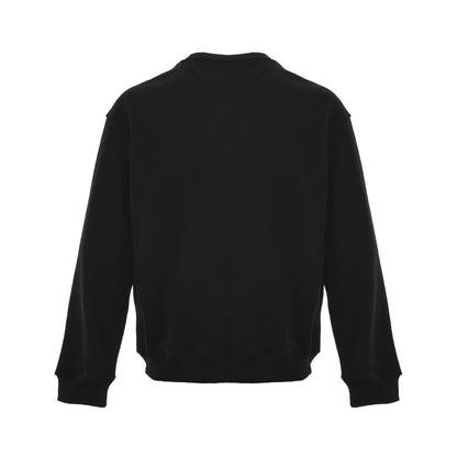 FF patch square label round neck sweatshirt