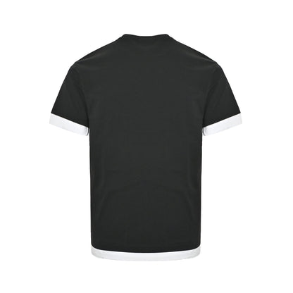 25ss fake two-piece spliced short sleeved shirt
