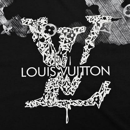 25ss Ink-dyed letter print short sleeves