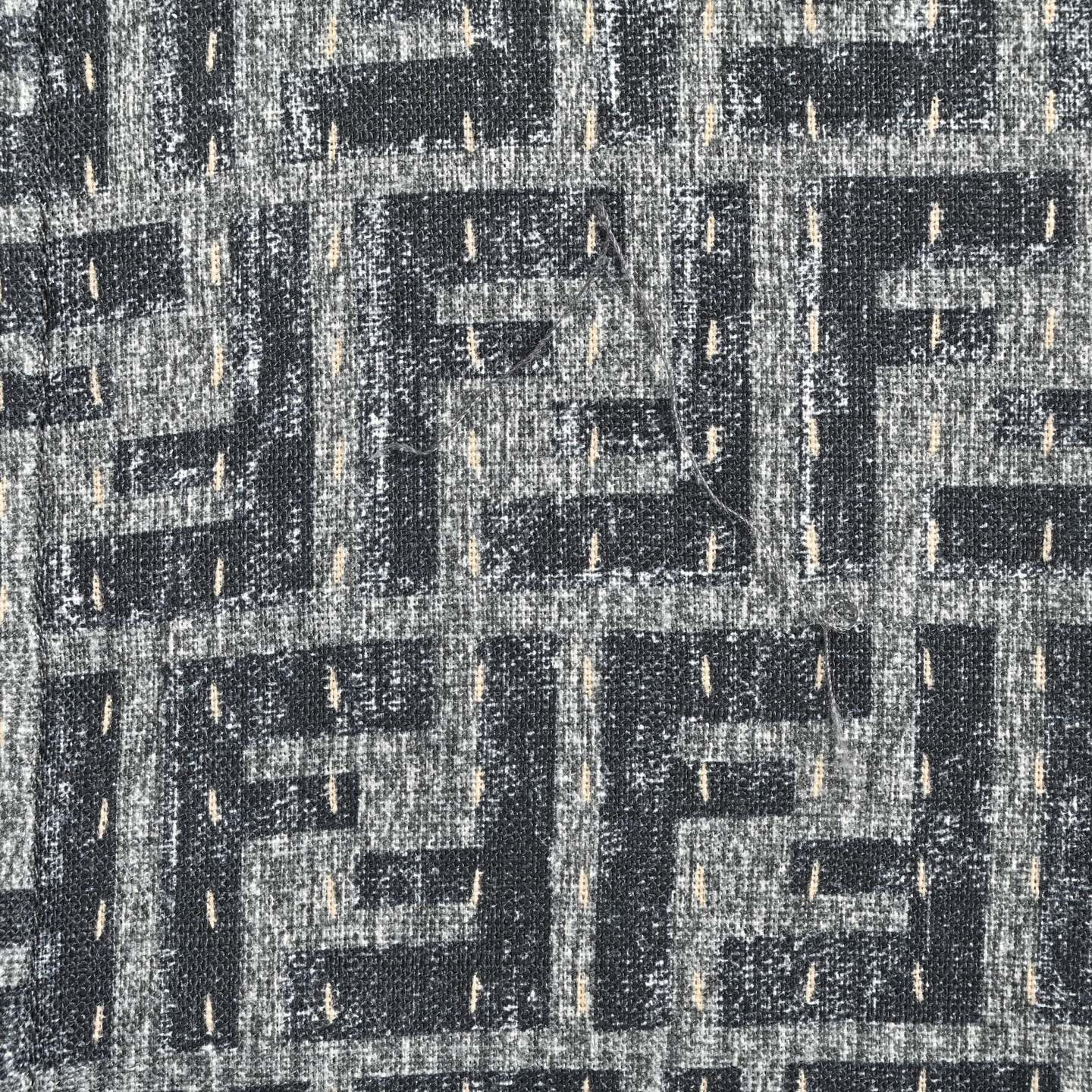 25ss Topstitched FF jacquard short-sleeved shirt