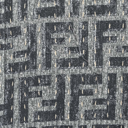 25ss Topstitched FF jacquard short-sleeved shirt
