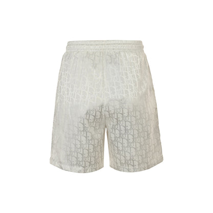 D 25 Old flower dark pattern jacquard beach shorts