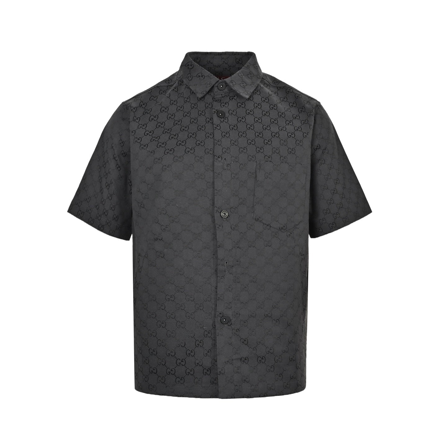 25ss full printed floral jacquard suit short sleeved shirt