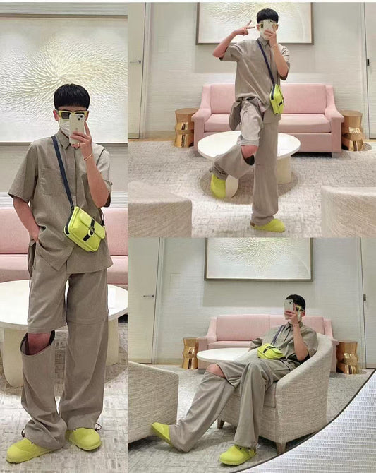 25ss detachable saddle bag workwear pants