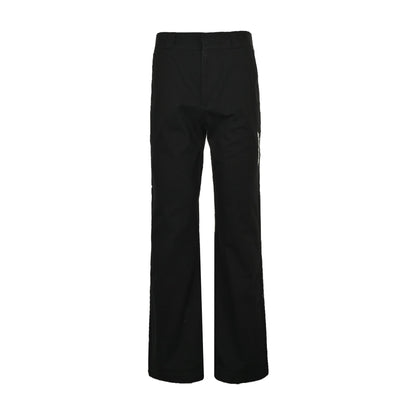 25ss Embroidered Letter Back Bag Decorative Trumpet Pants