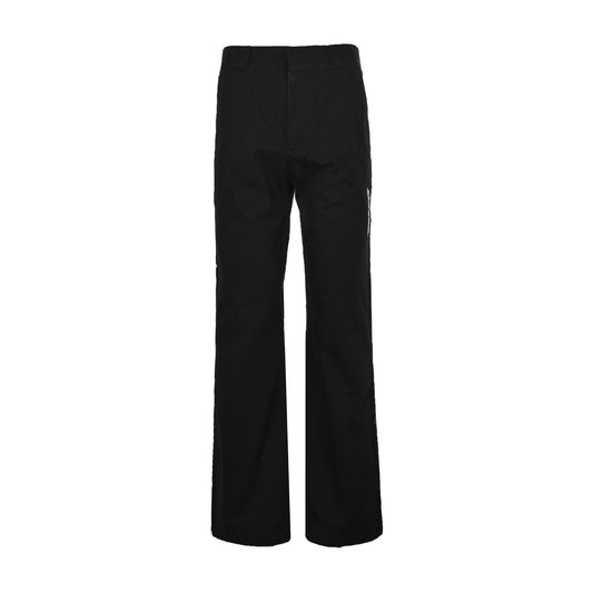 25ss Embroidered Letter Back Bag Decorative Trumpet Pants