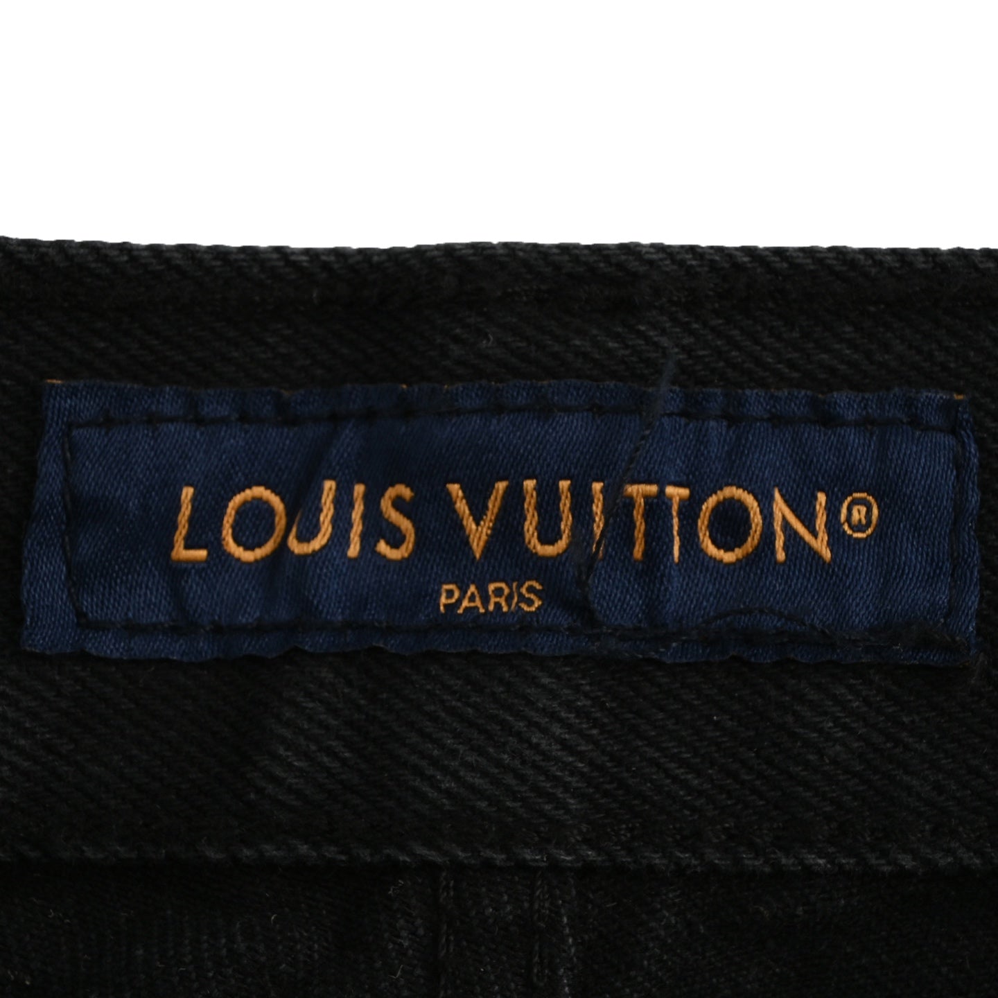 Gradient embroidered denim suit