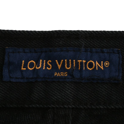 Gradient embroidered denim suit