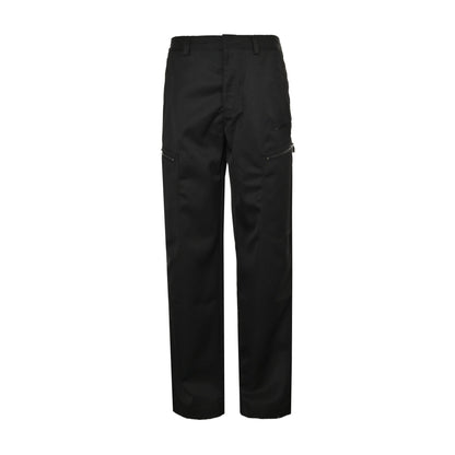 25ss Embroidered Logo Pocket Zipper Work Pants