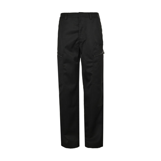 25ss Embroidered Logo Pocket Zipper Work Pants