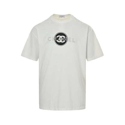 25ss pearl circle letter logo short sleeves