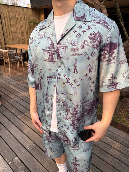 Park printed shirts with short sleeves