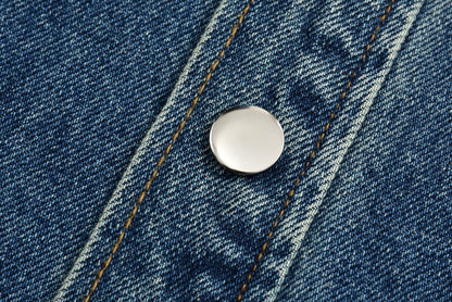 Corduroy lapel denim jacket