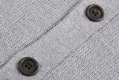 signature monogram embroidered cardigan sweater