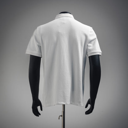 Red silicone trim with half zipper Polo short sleeved shirt