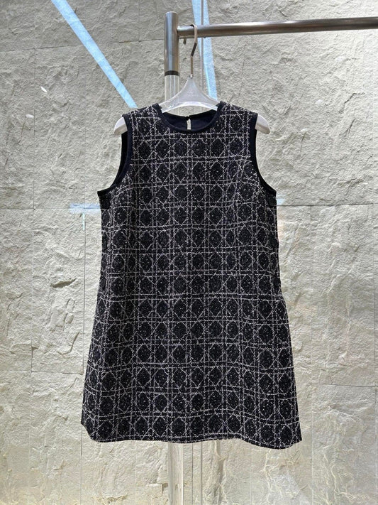 D cannage woven dress