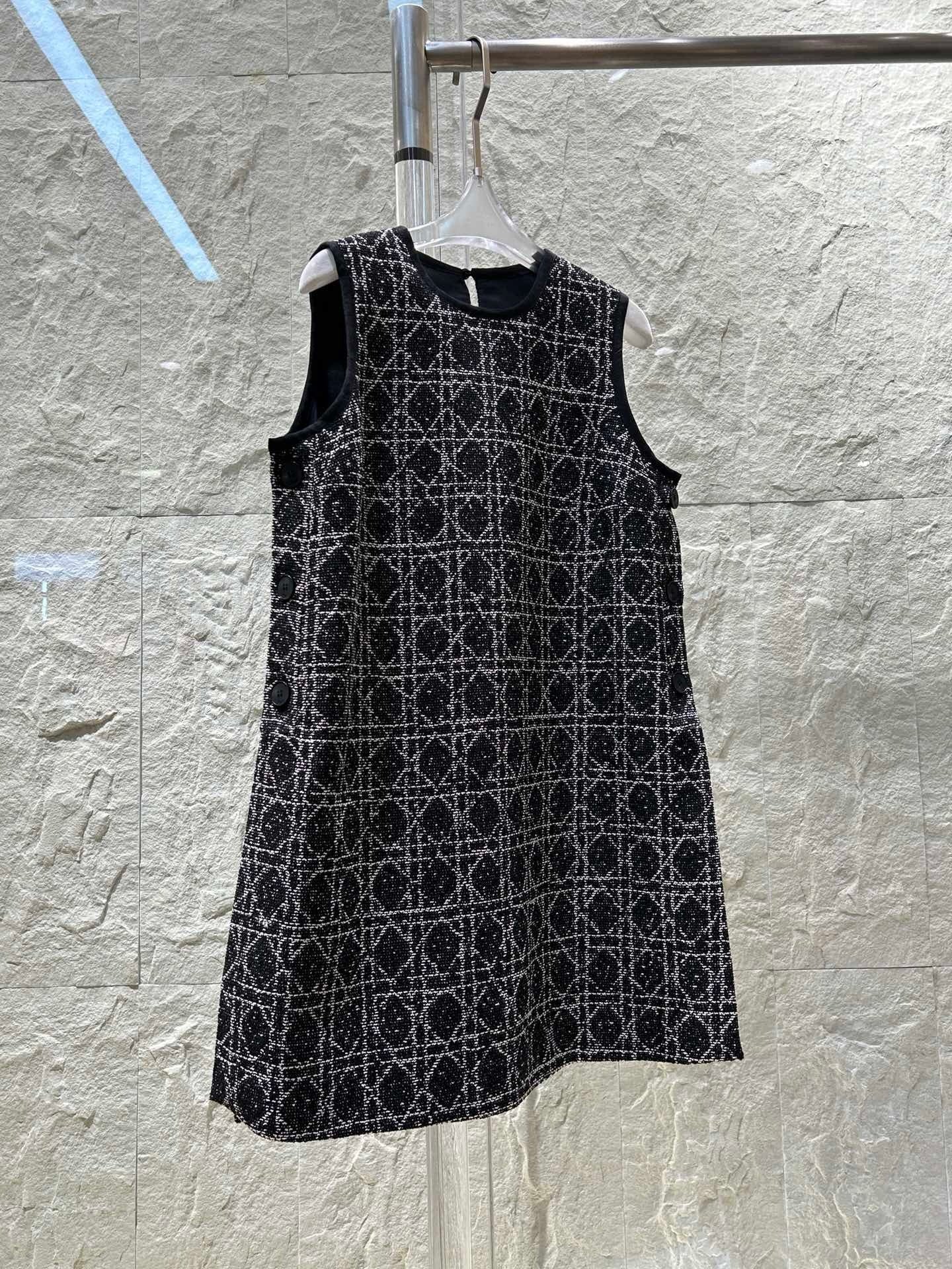 D cannage woven dress