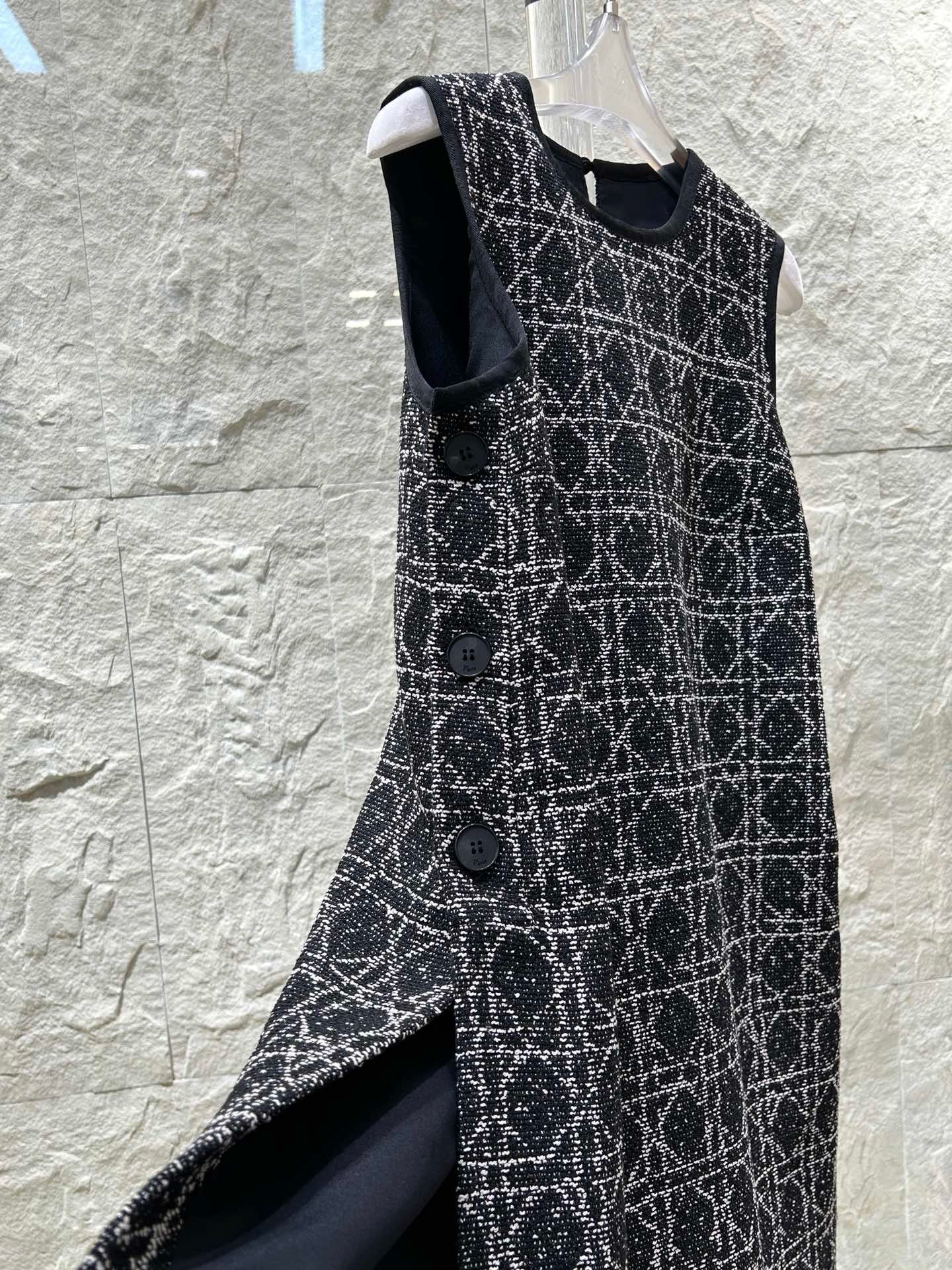 D cannage woven dress