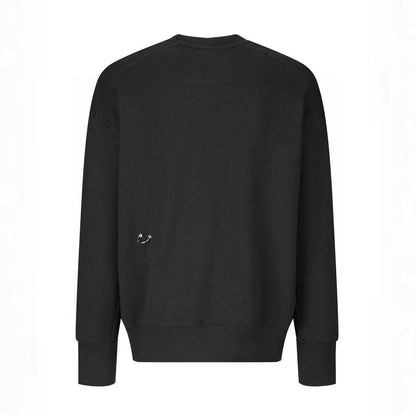 Metallic smiley round neck sweatshirt