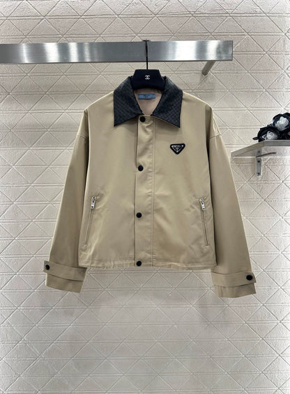 25fw Knitted collar jacket jacket
