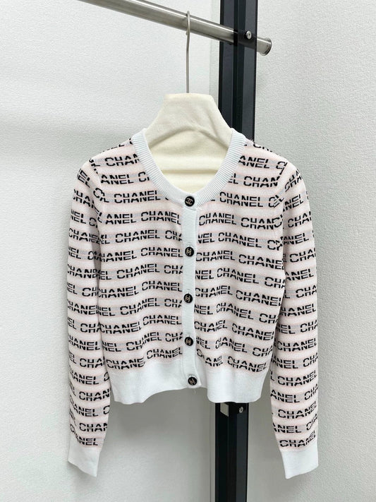 25fw Alphabet striped cardigan