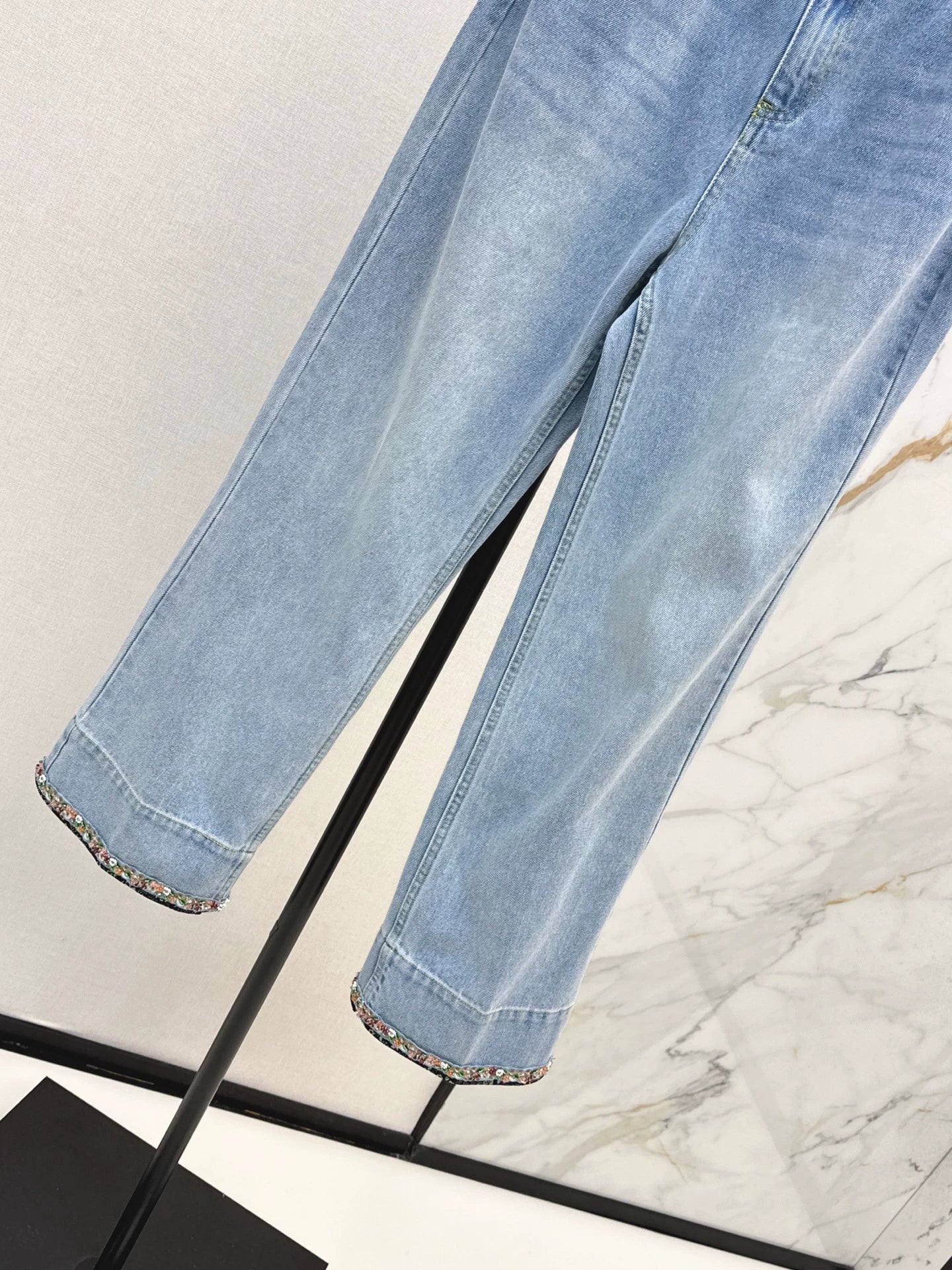 2025 Cowboy floral bound bead folding pants