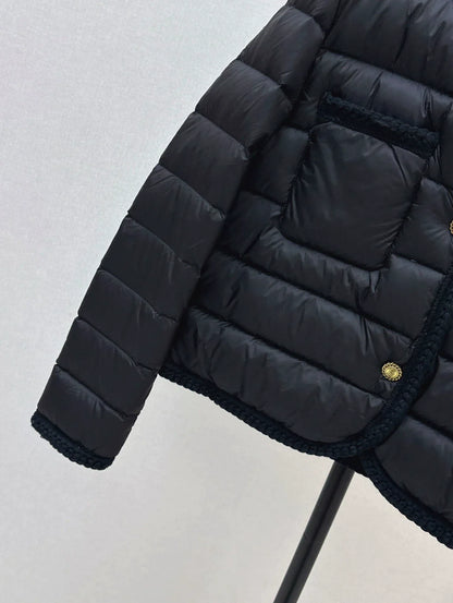 25fw Knitted and spliced down jacket