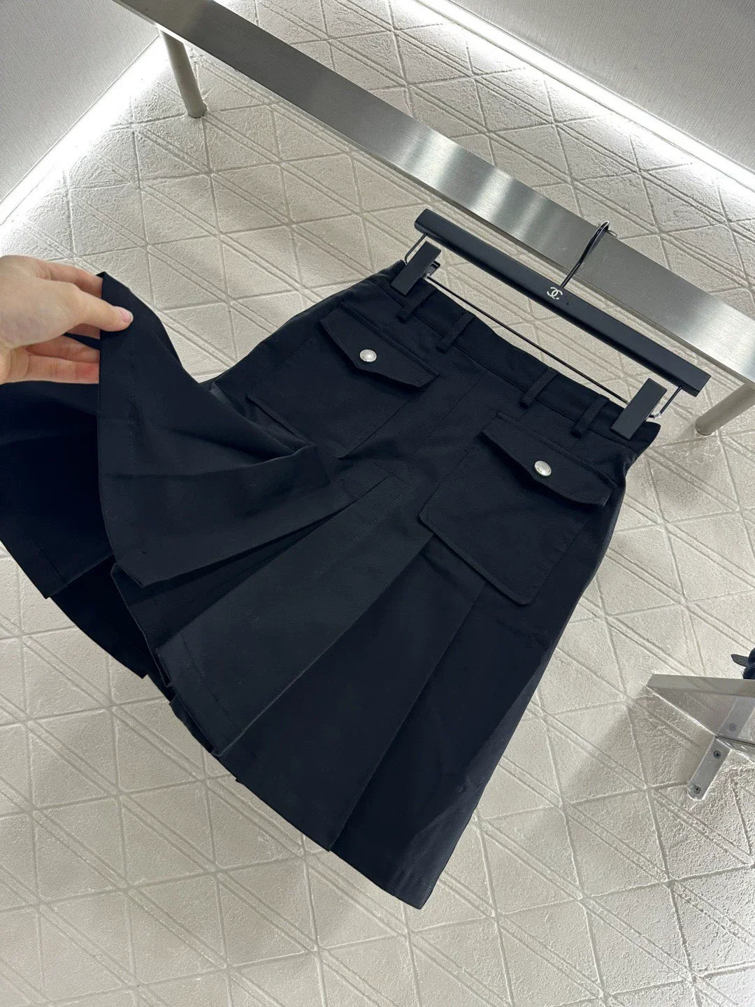 25fw High waisted pleated skirt