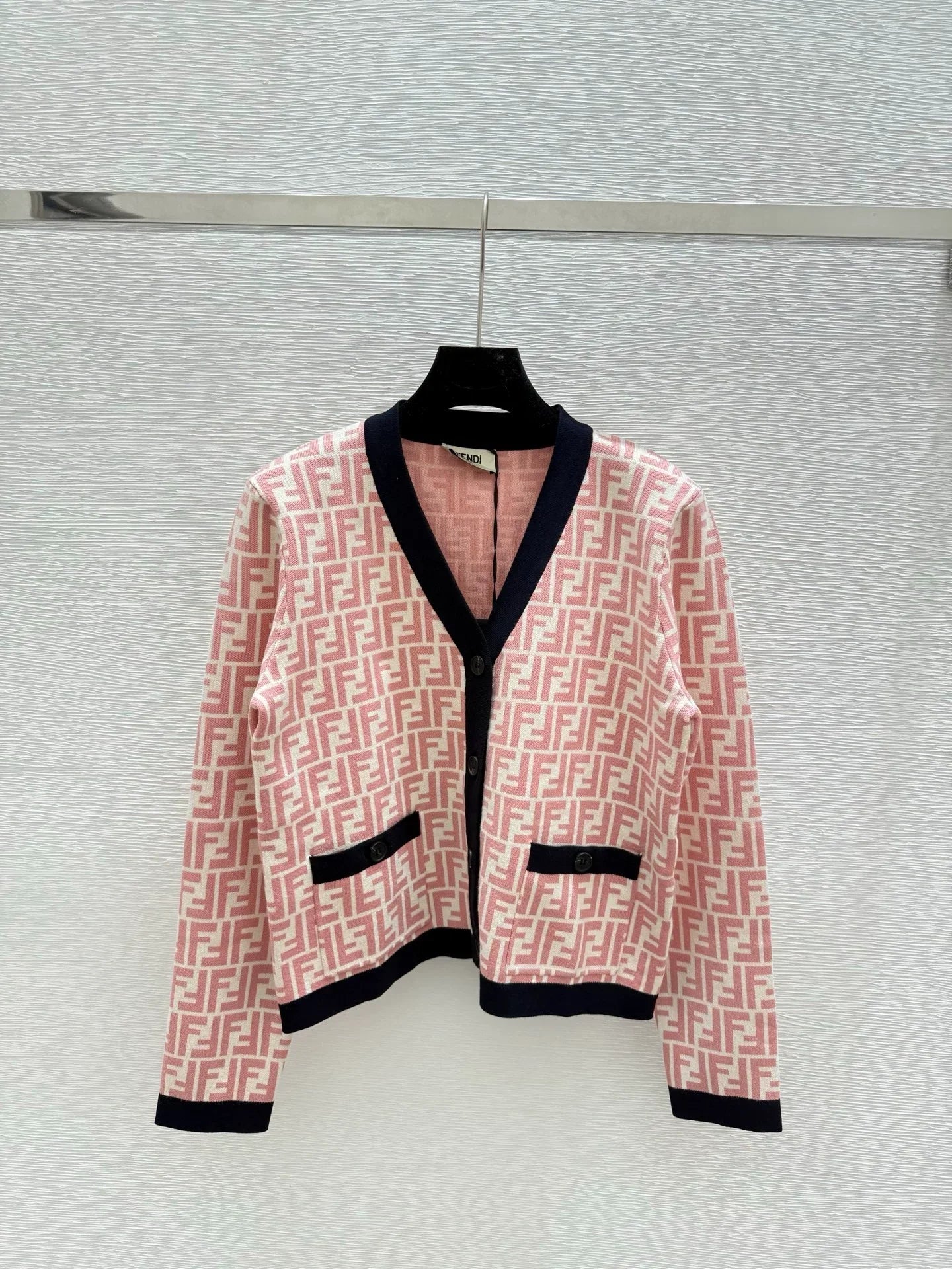 25fw Old flower knitted cardigan