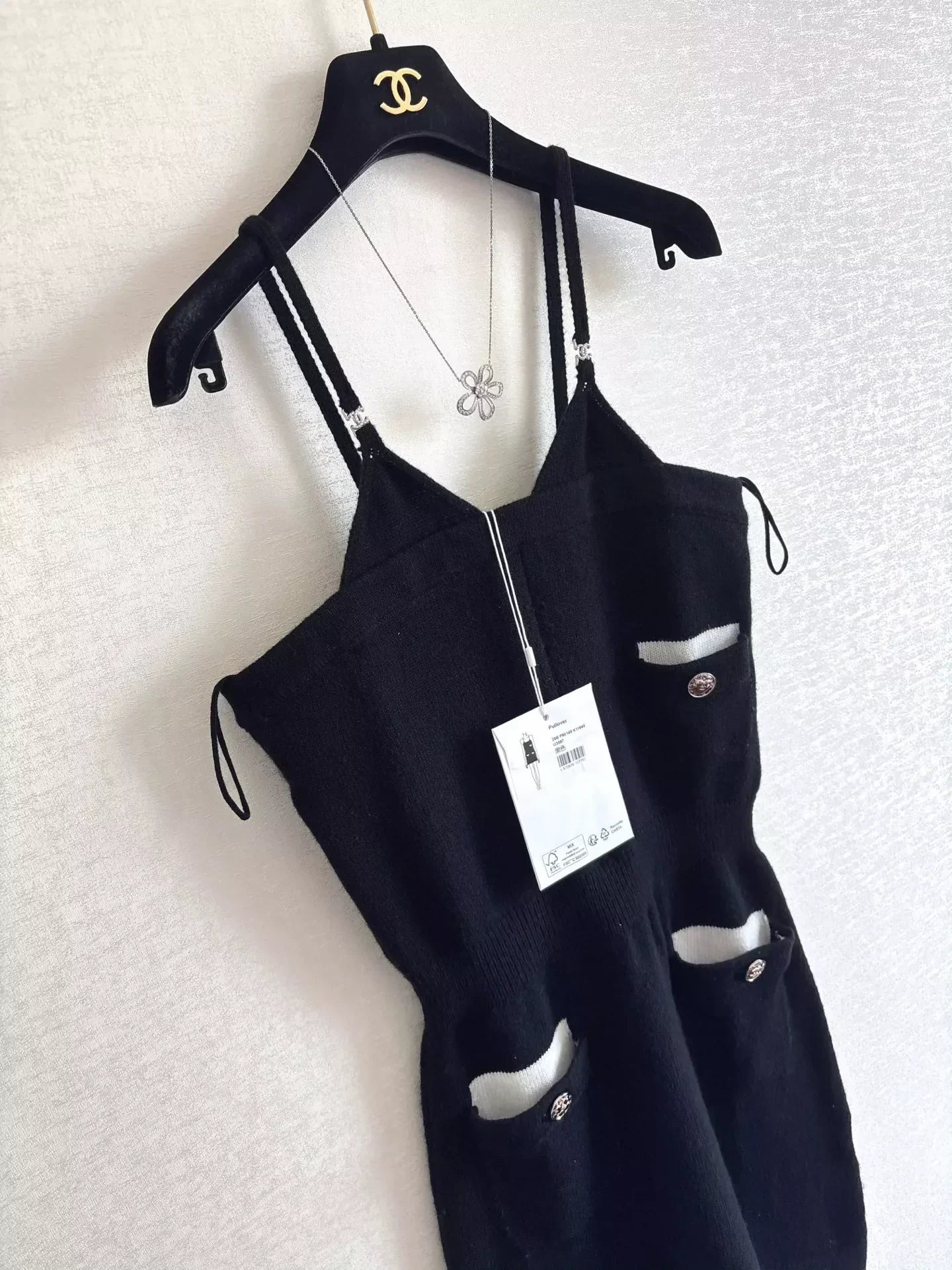 25fw Knitted camisole dress