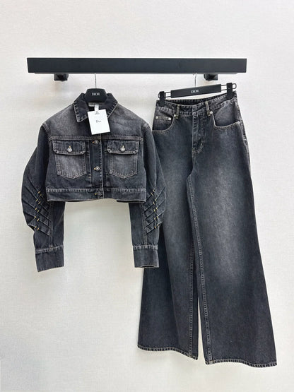 25fw Short denim jacket