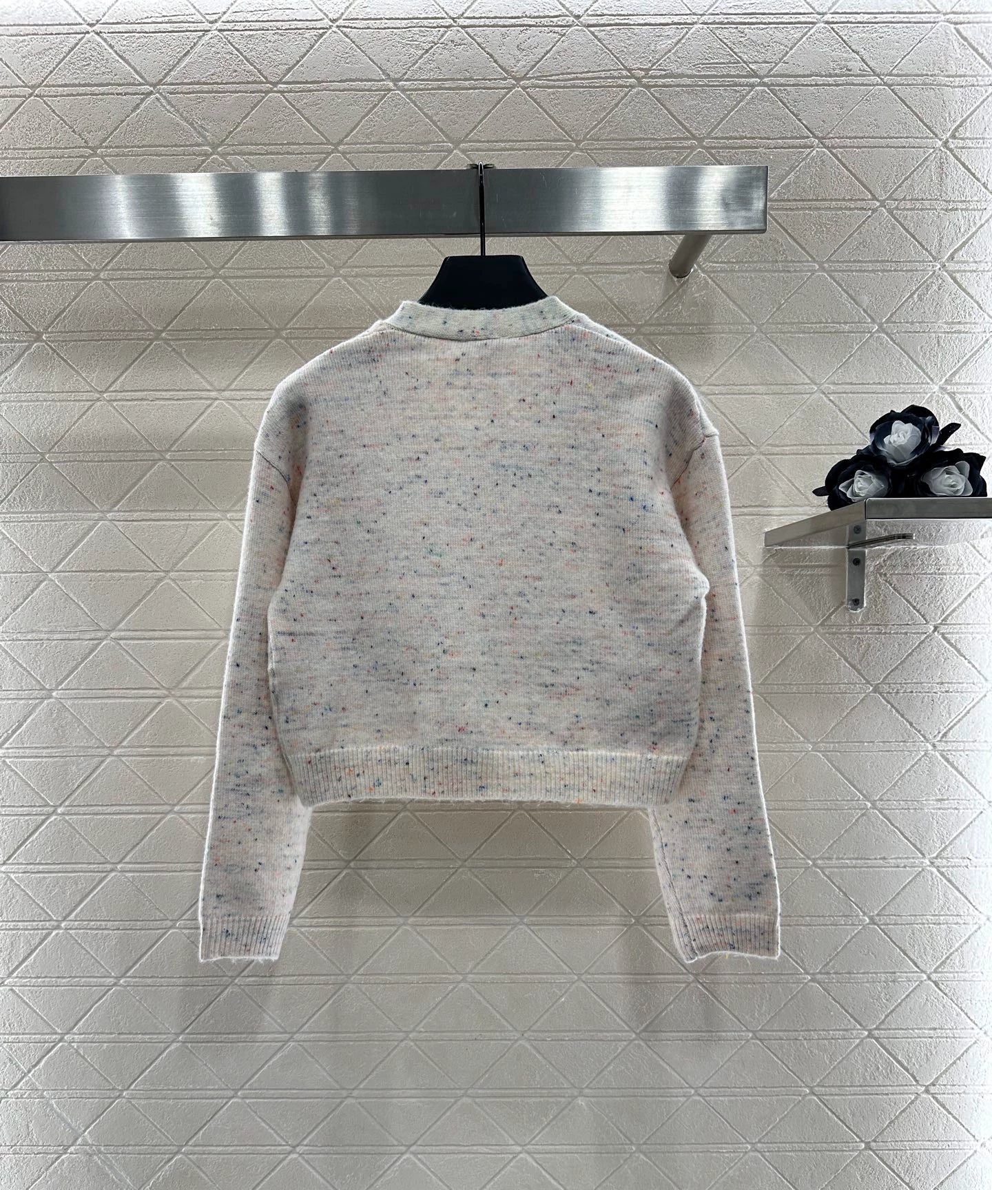 25fw Letter knitted cardigan