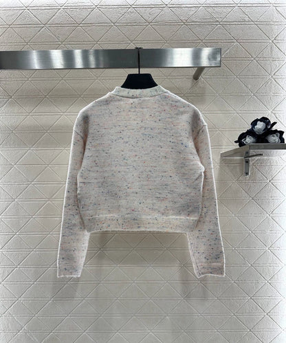 25fw Letter knitted cardigan