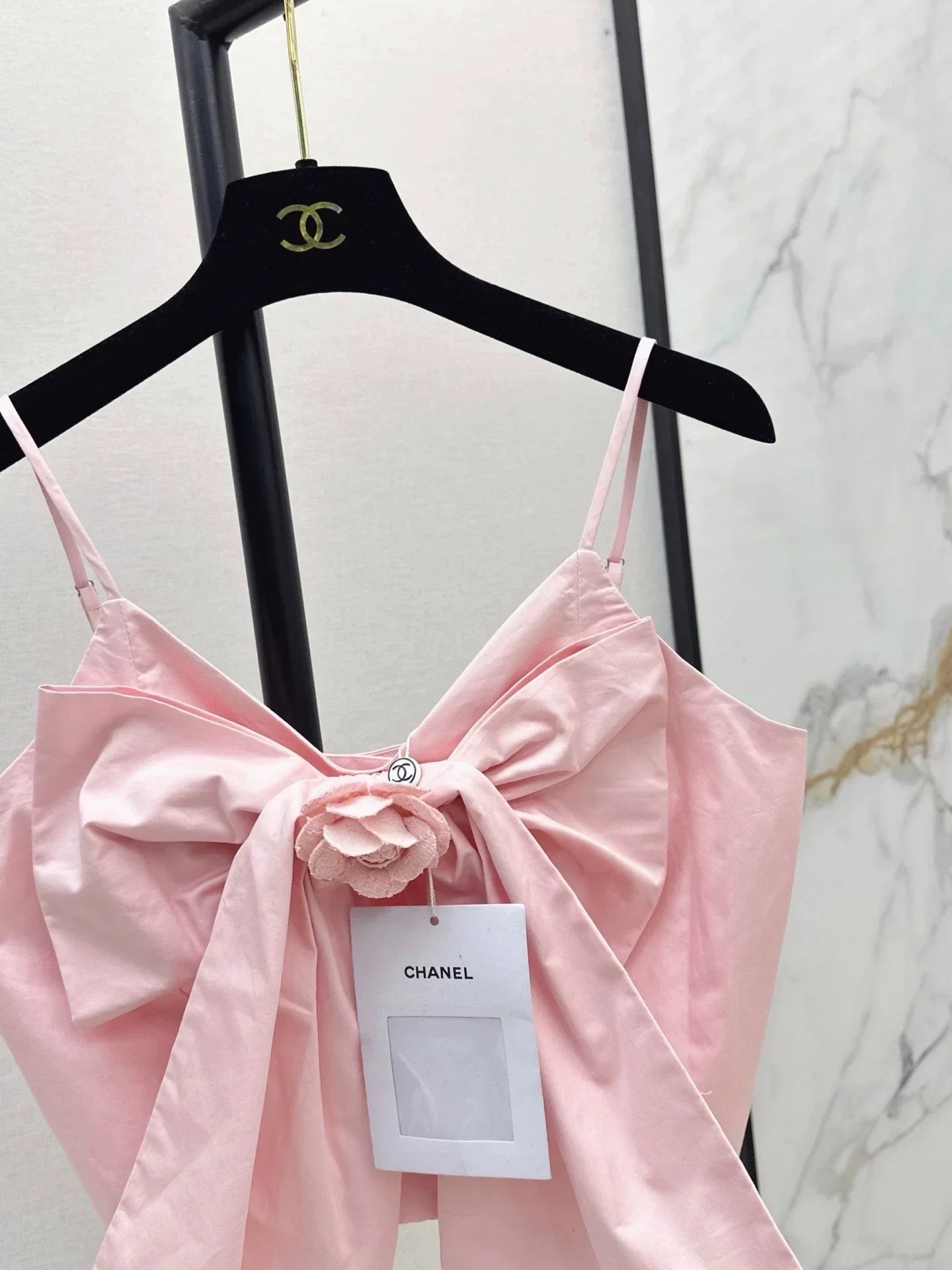 25fw Bow-decorated suspenders(pink/white)