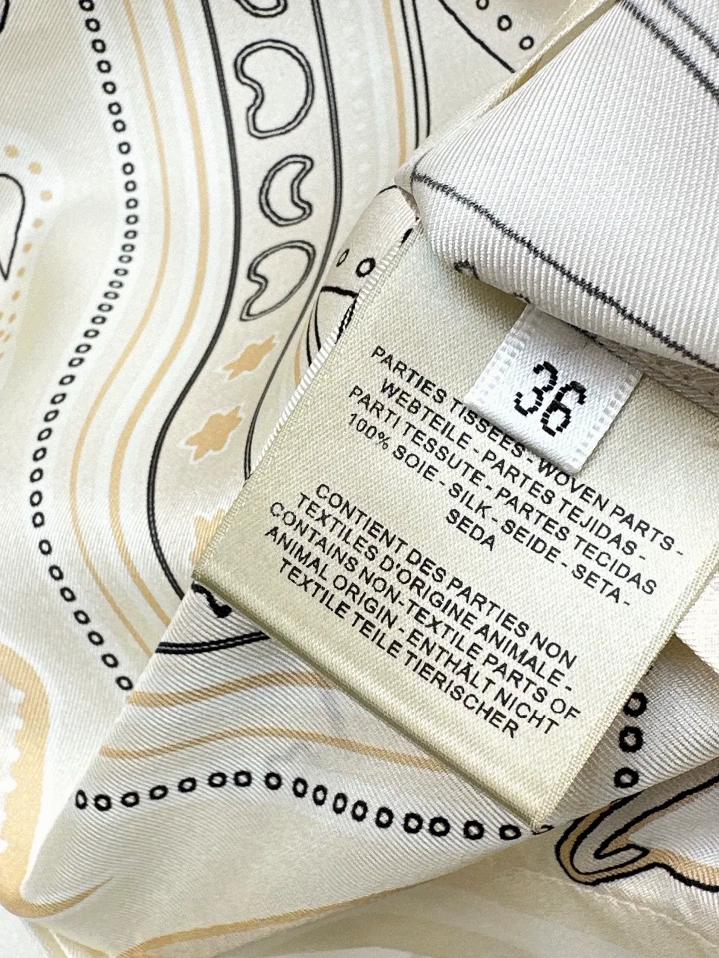 25fw Printed silk shirt