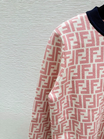 25fw Old flower knitted cardigan