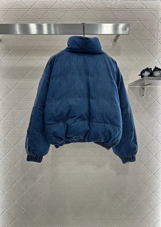 25fw Cowboy stand collar button down jacket