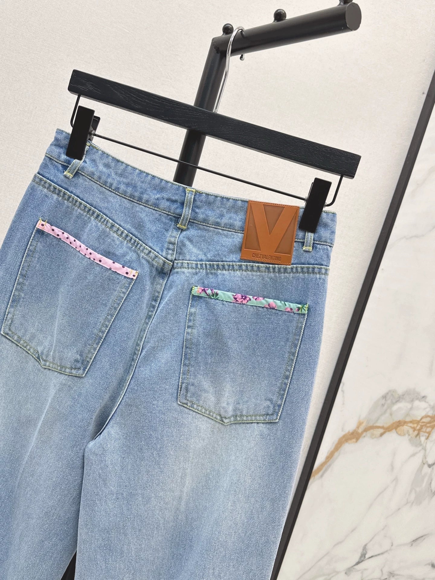 2025 Cowboy floral bound bead folding pants