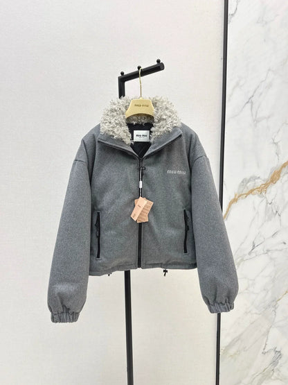 25fw Short standing collar down jacket