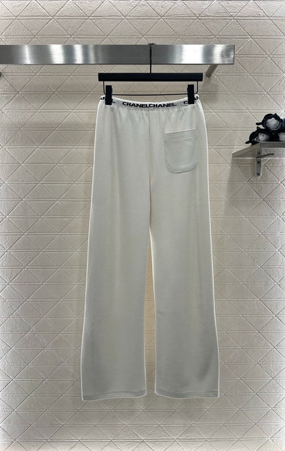 2025 Drawstring webbing wide leg pants