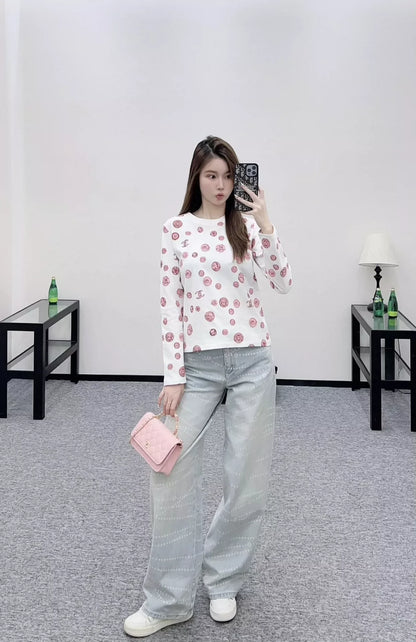 25fw Camellia Round Neck Long Sleeve
