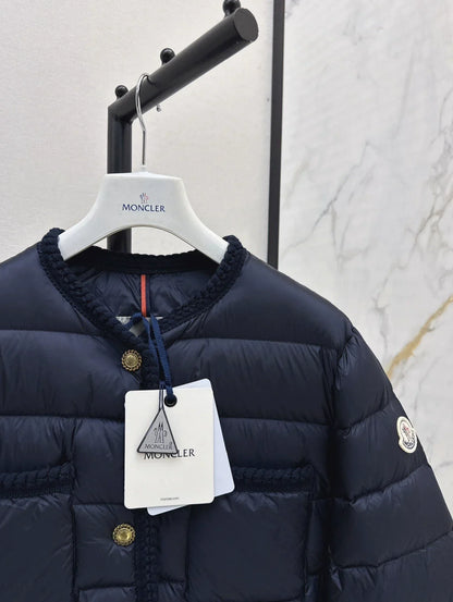 25fw Knitted and spliced down jacket